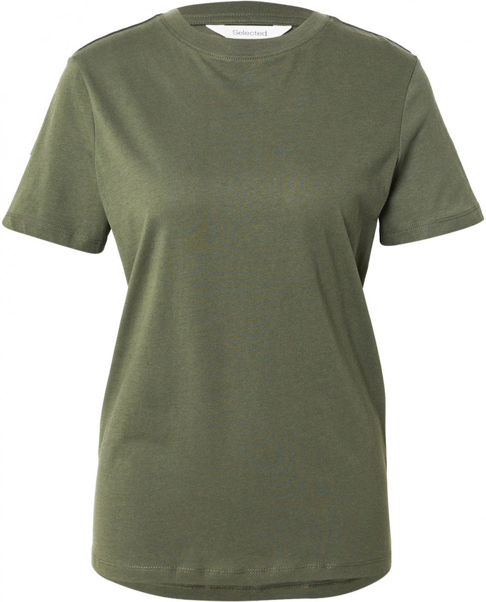 SELECTED Tričko 'SLFMY ESSENTIAL'  olivová