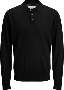JACK & JONES Sveter  čierna
