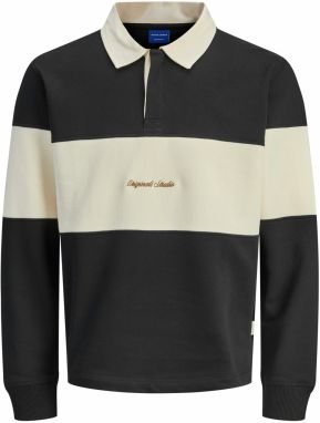 JACK & JONES Mikina 'JORNorrebro'  slonová kosť / čierna