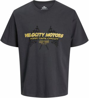 JACK & JONES Tričko 'JORFORMULA GALLERY'  žltá / tmavosivá / červená / čierna
