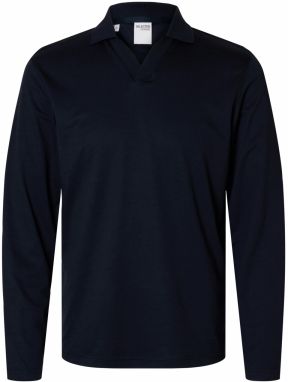 SELECTED Tričko 'SLHFAVE'  námornícka modrá