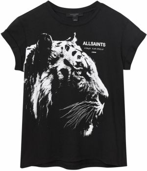 AllSaints Tričko 'IVANA ANNA'  čierna / biela