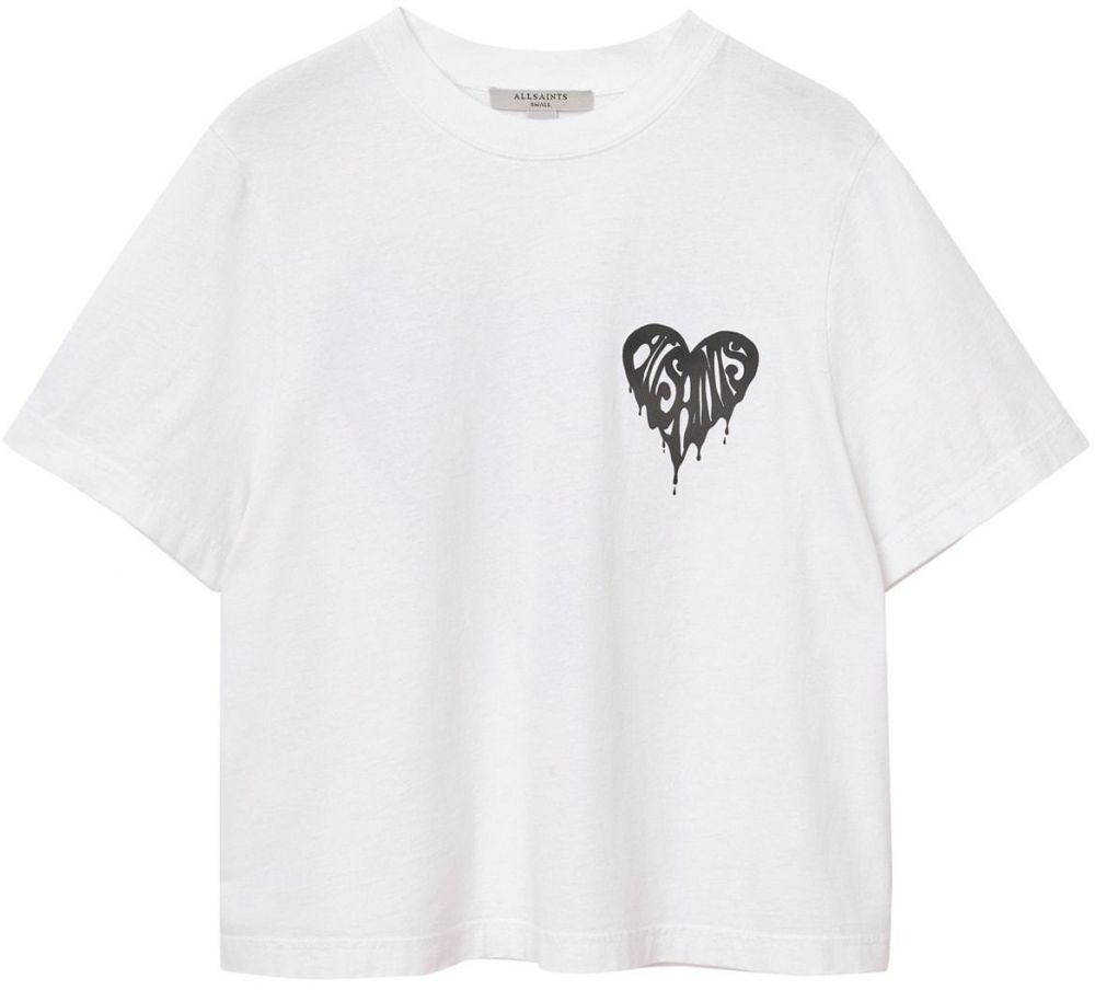 AllSaints Tričko 'TRIP LISA'  čierna / biela