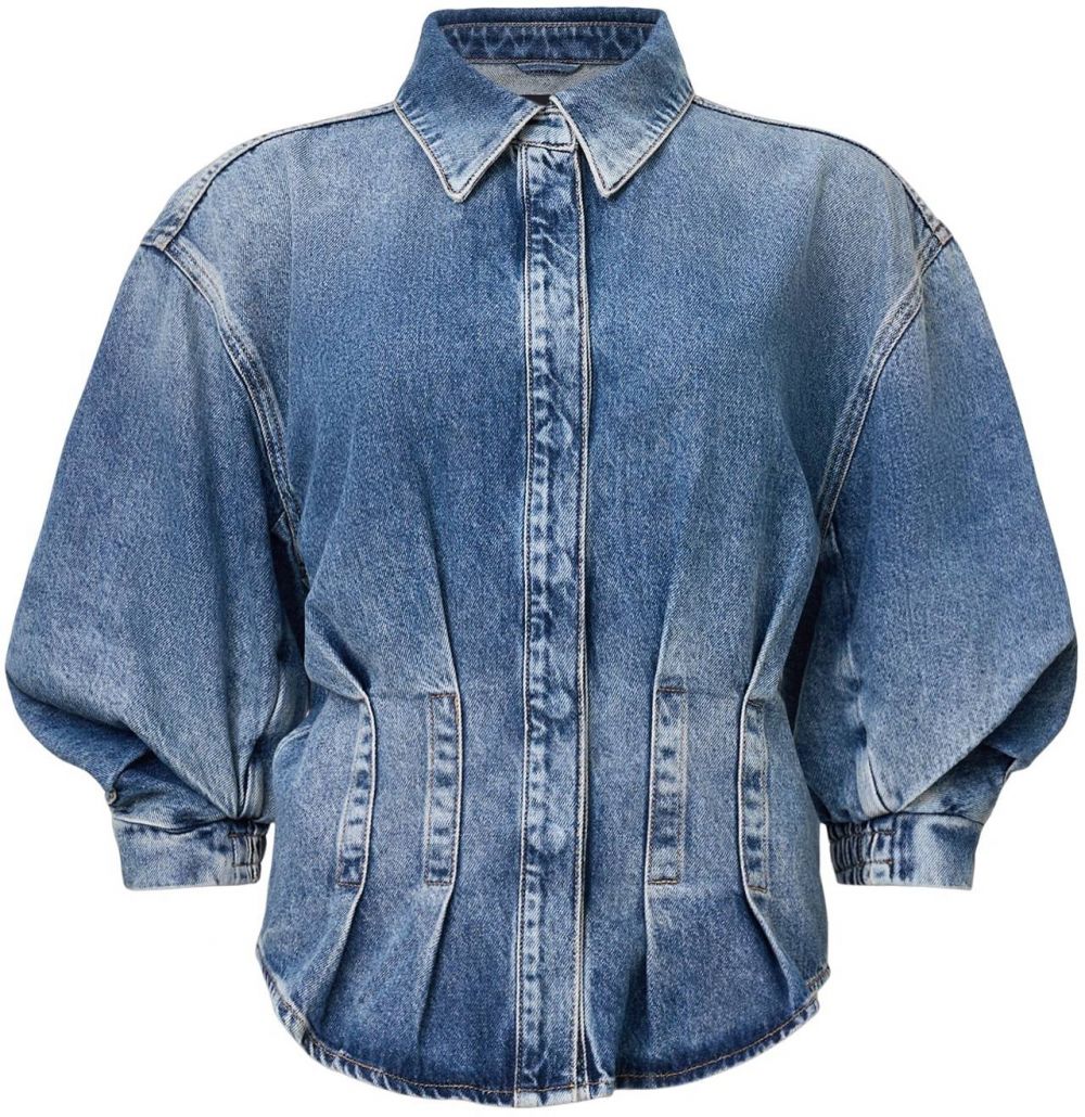AllSaints Blúzka 'NANCY'  modrá denim