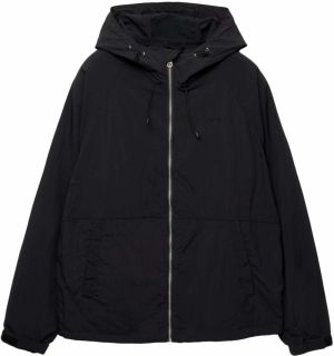 Pull&Bear Prechodná bunda  čierna / biela
