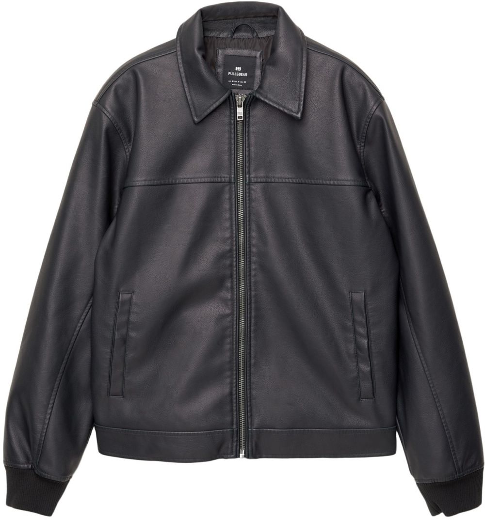 Pull&Bear Prechodná bunda  čierna