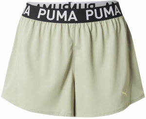 PUMA Športové nohavice 'STRONG 3'  pastelovo zelená / čierna / biela