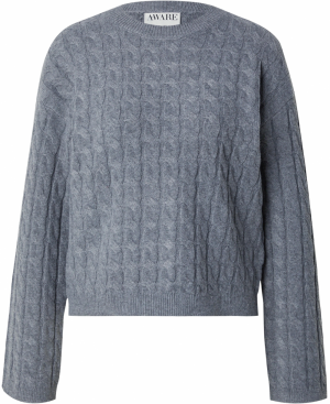 VERO MODA Sveter 'AWLORELLA'  sivá melírovaná
