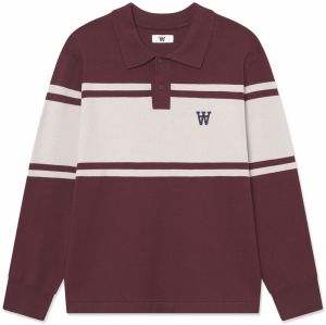 WOOD WOOD Sveter 'WWCurt'  krémová / čokoládová / tmavohnedá