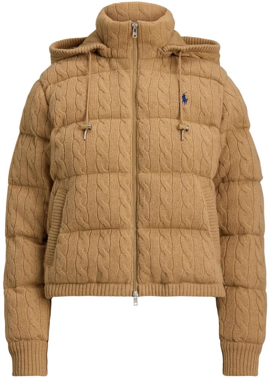 Polo Ralph Lauren Prechodná bunda  farba ťavej srsti / námornícka modrá