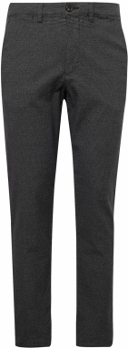 SELECTED Chino nohavice  tmavosivá / čierna