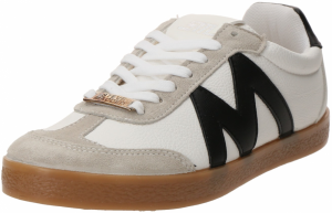 STEVE MADDEN Členkové čižmy 'Escapade'  svetlosivá / čierna / biela