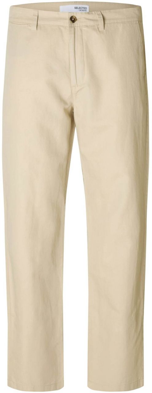 SELECTED Chino nohavice 'SLHMILES SUN'  krémová