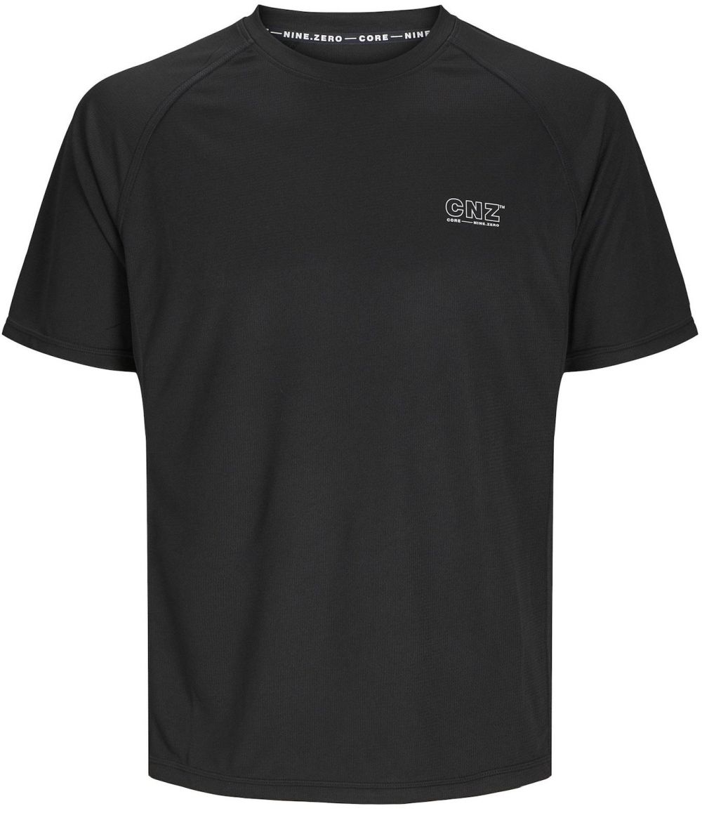 JACK & JONES Tričko 'JCOCNZ'  čierna / biela