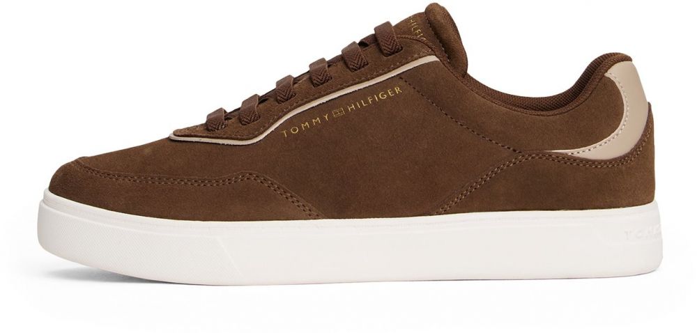 TOMMY HILFIGER Nízke tenisky  béžová / čokoládová