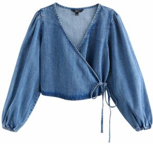 Next Blúzka  modrá denim