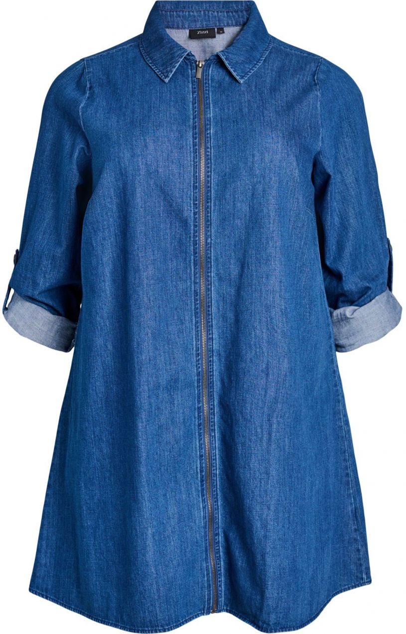 Zizzi Košeľové šaty 'VGRO'  modrá denim
