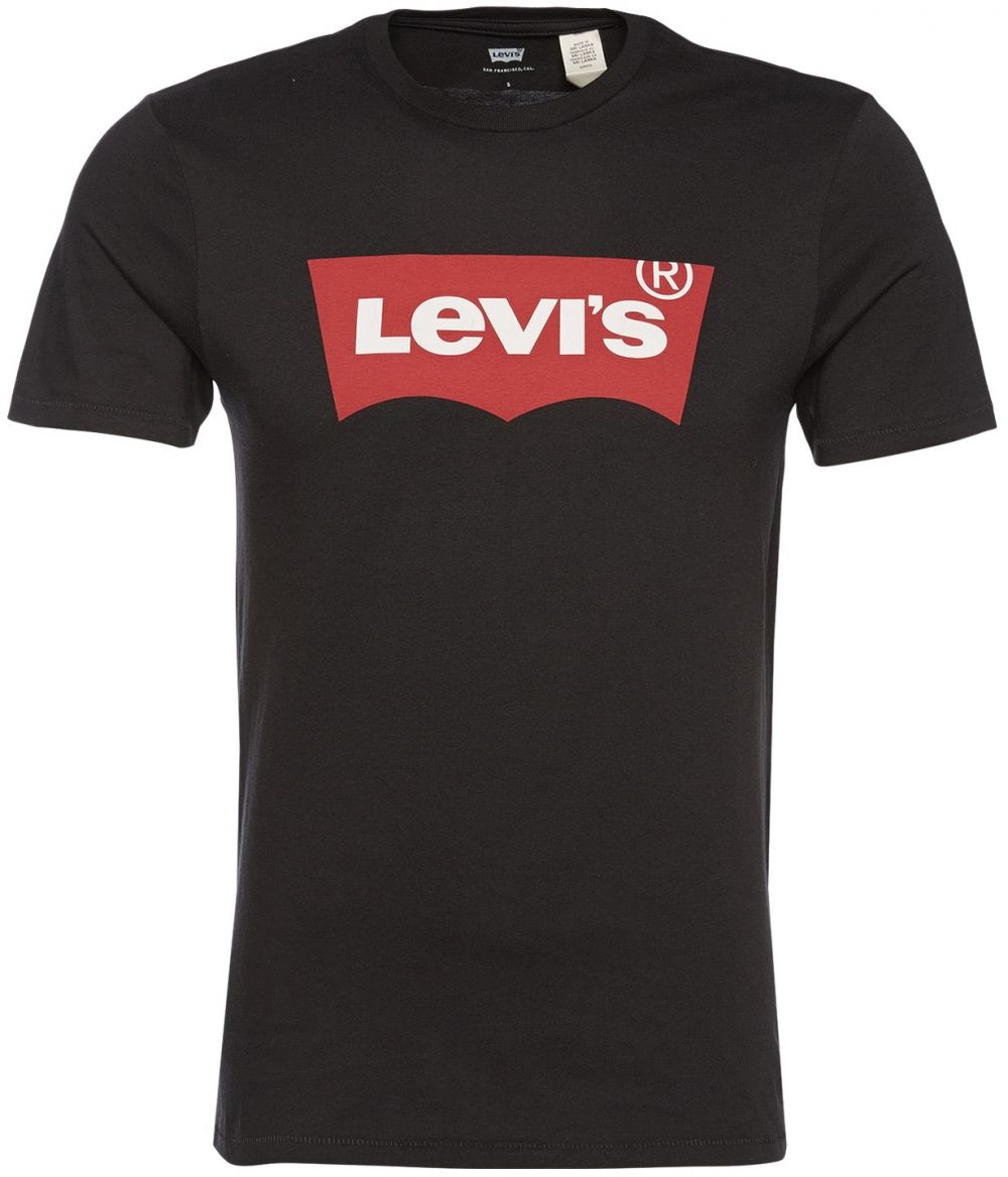 LEVI'S ® Tričko 'Graphic Set-In Neck Tee'  červená / čierna