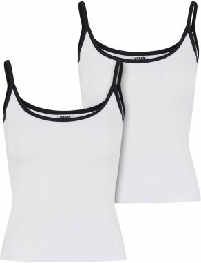 Urban Classics Top  čierna / biela