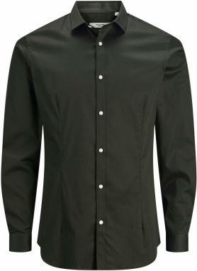 JACK & JONES Košeľa 'JJPRPARMA'  tmavozelená