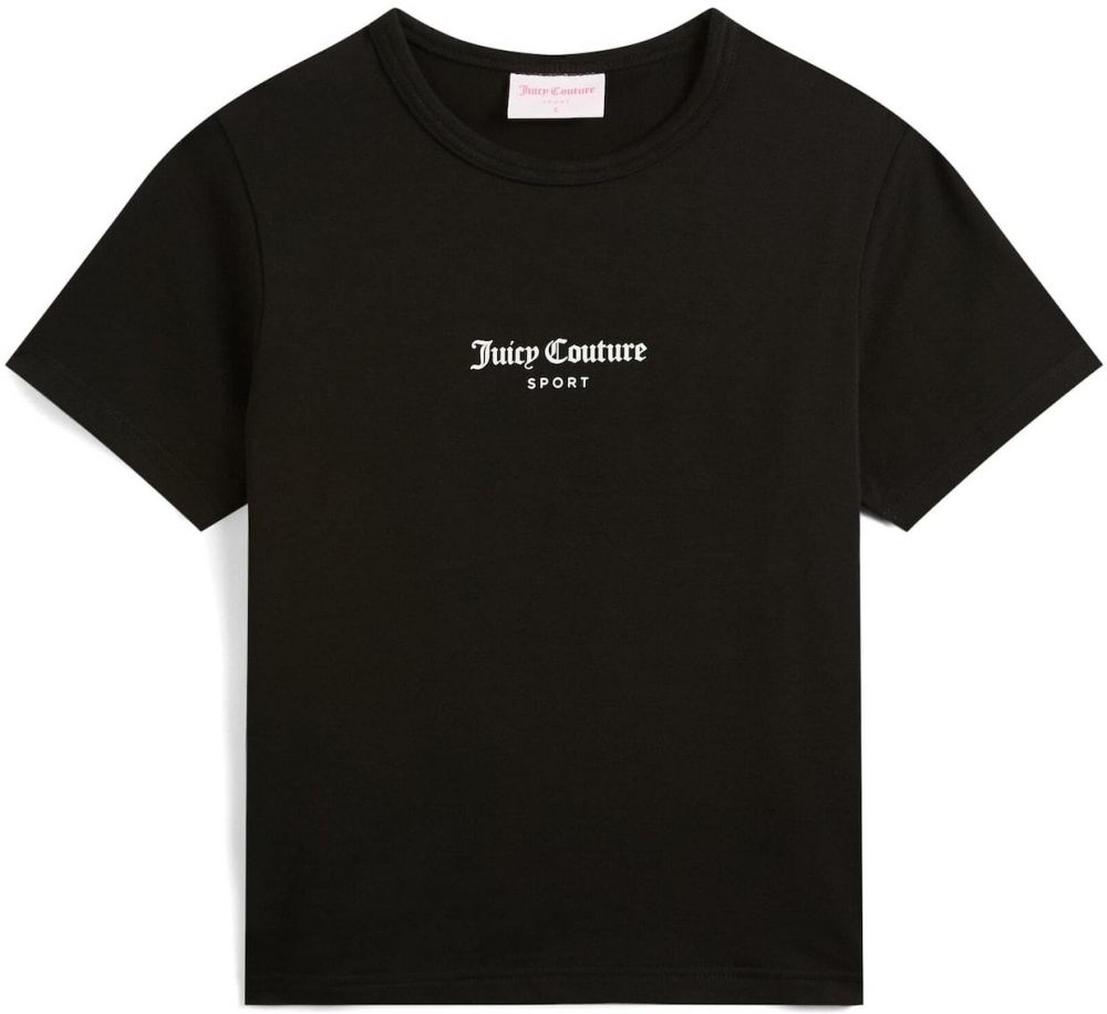Juicy Couture Tričko 'Dach'  čierna / biela