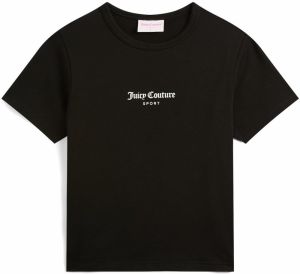 Juicy Couture Tričko 'Dach'  čierna / biela