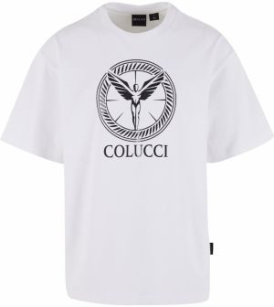Colucci Tričko 'Ikarus'  sivá / čierna / biela