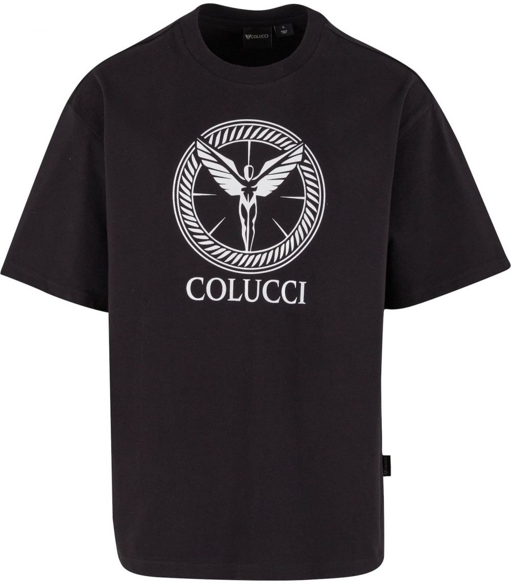 Colucci Tričko 'Ikarus'  čierna / biela