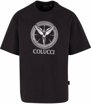 Colucci Tričko 'Ikarus'  čierna / biela