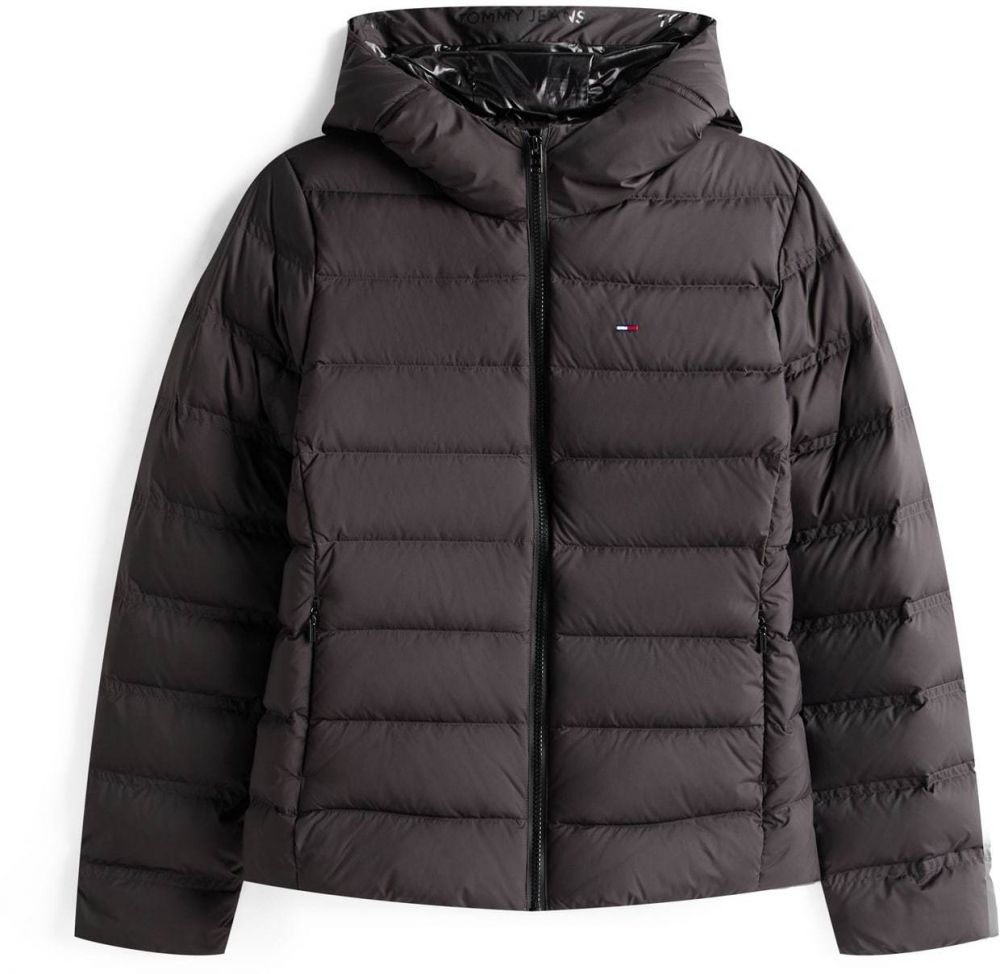 Tommy Jeans Zimná bunda  čierna