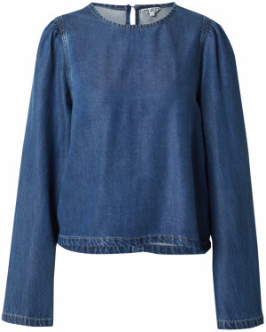 OBJECT Blúzka 'OBJFRAME'  modrá denim