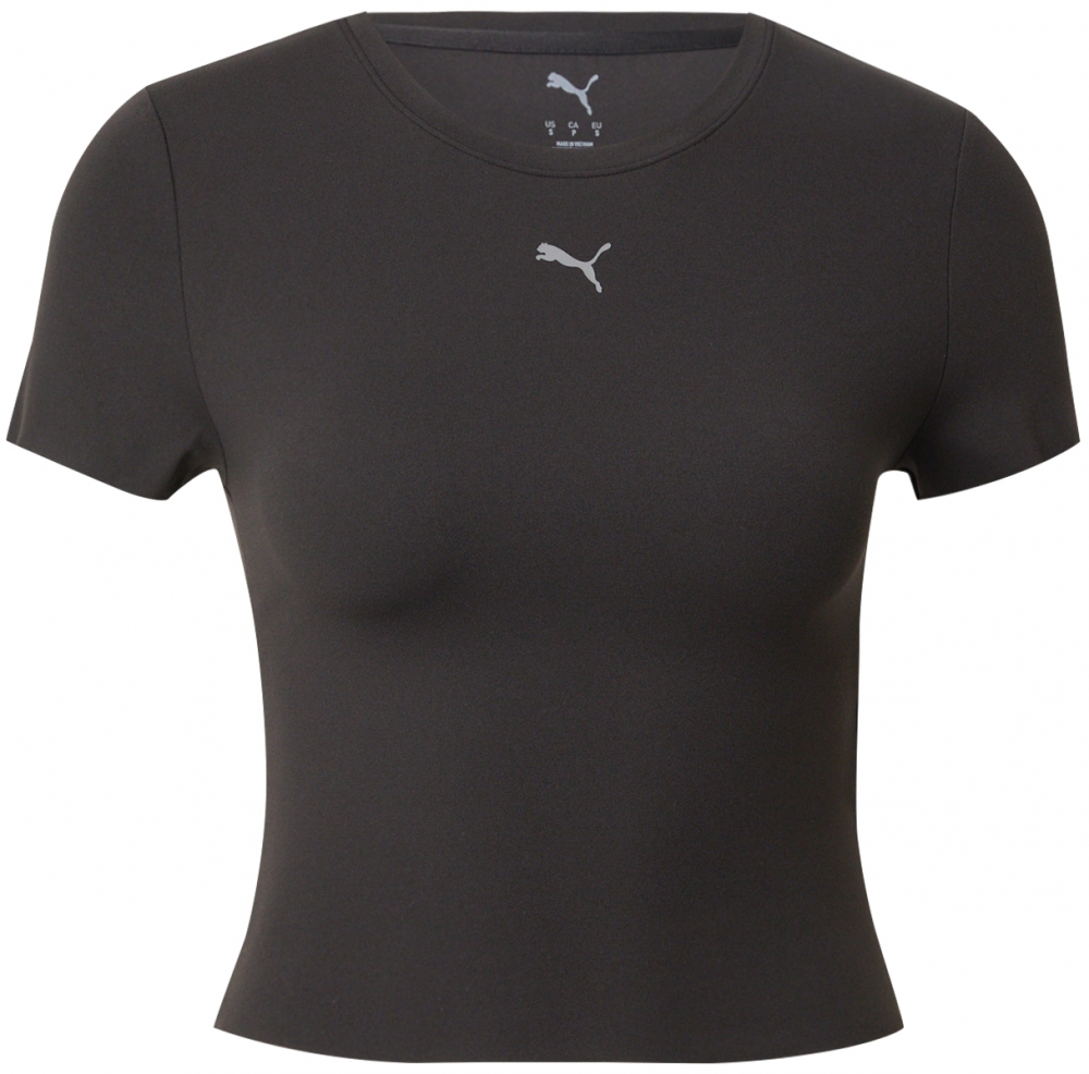 PUMA Funkčné tričko 'Shapelux'  čierna / strieborná