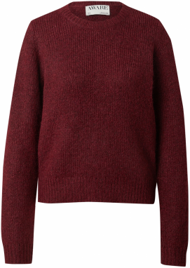 VERO MODA Sveter 'VMSilja'  vínovo červená
