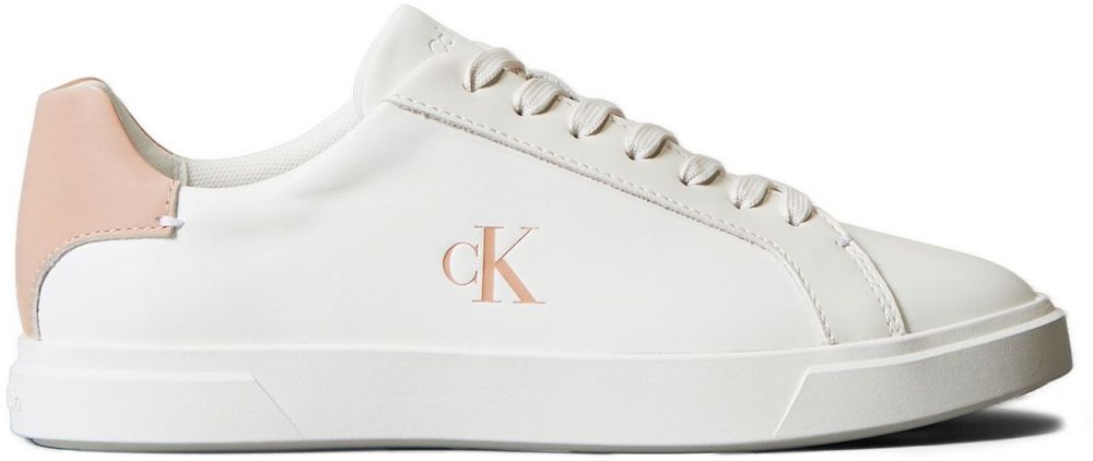 Calvin Klein Nízke tenisky  svetlohnedá / biela