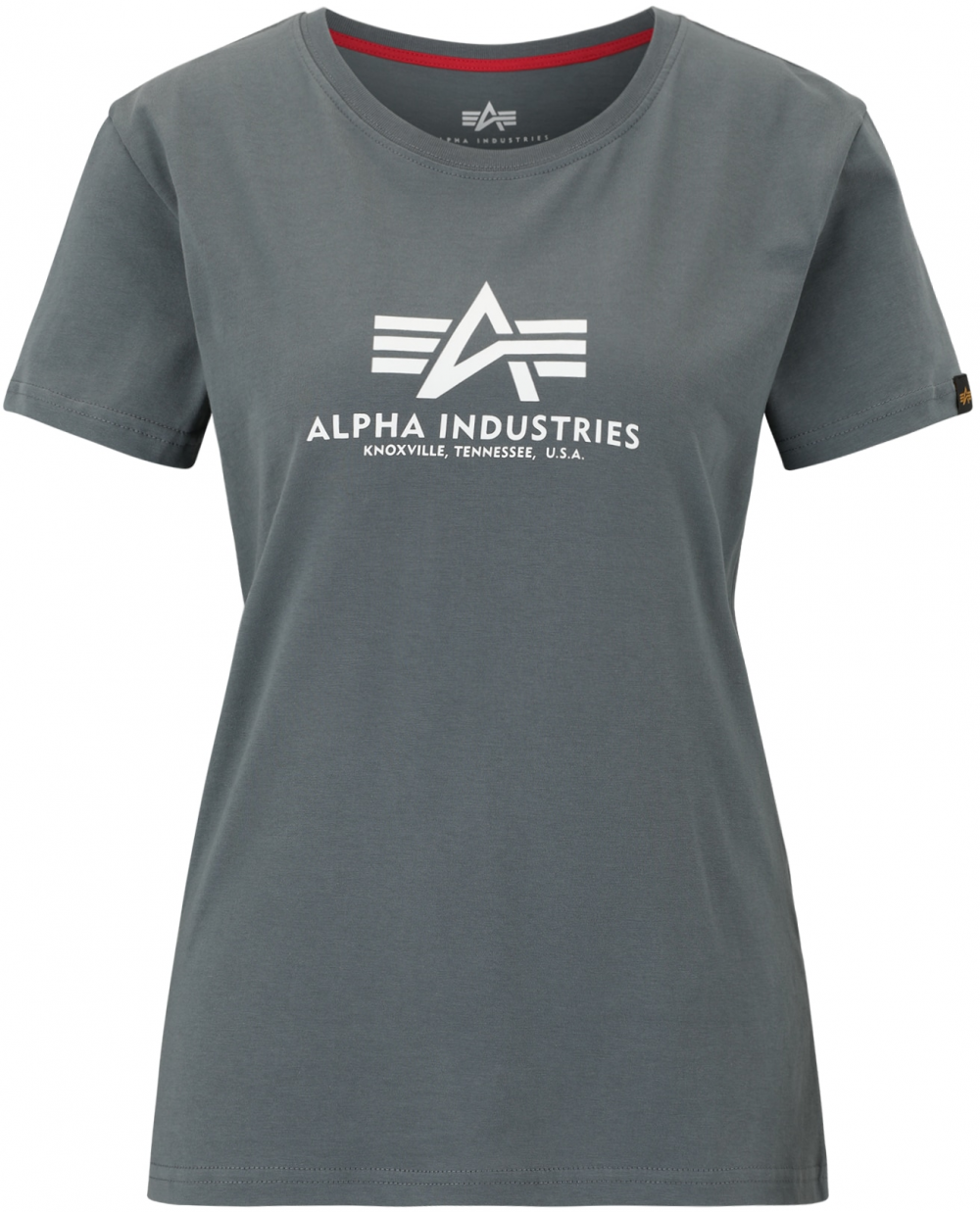 ALPHA INDUSTRIES Tričko  dymovo modrá / biela