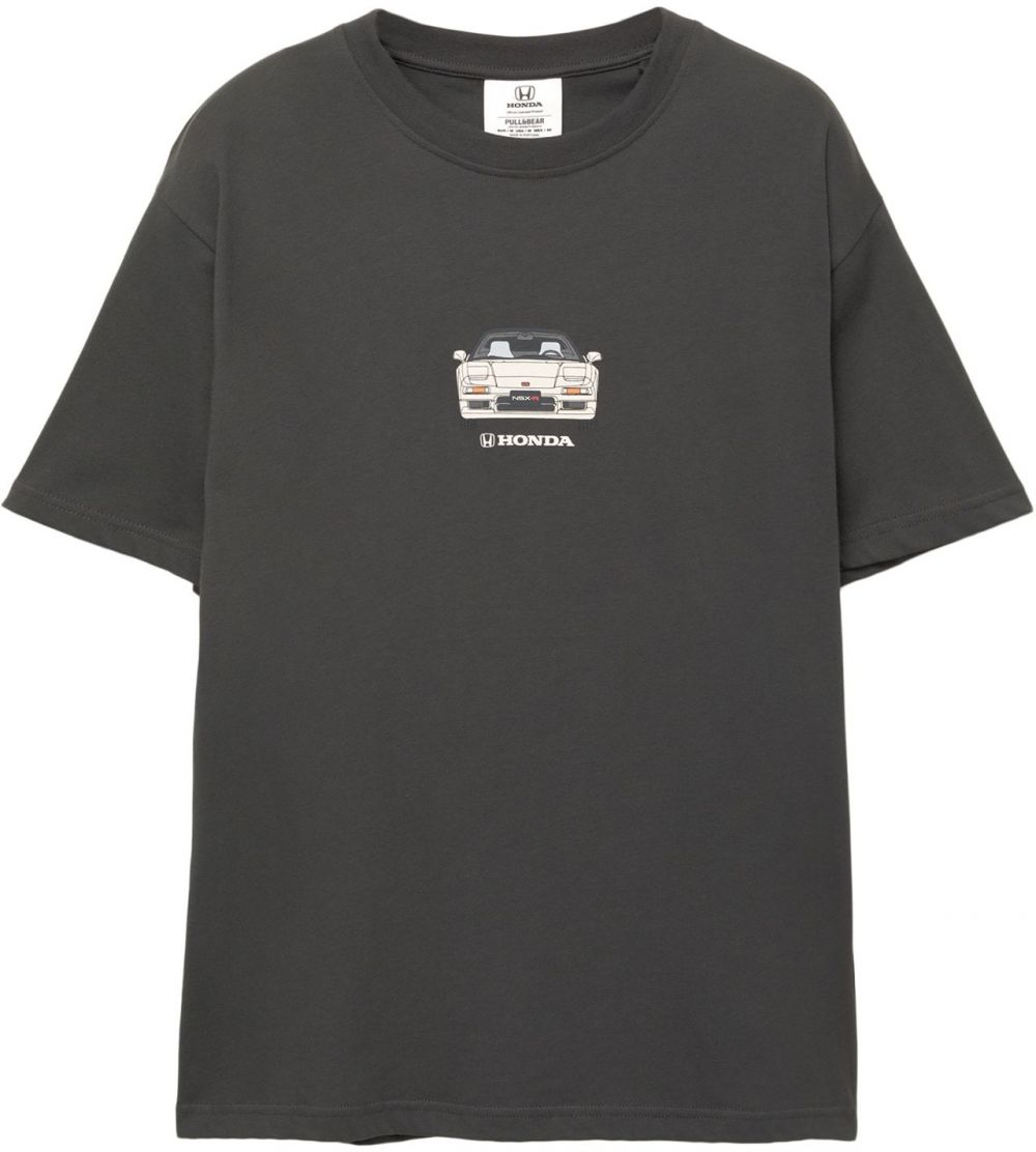 Pull&Bear Tričko 'HONDA NSX-R'  námornícka modrá / čierna / biela