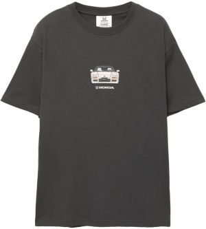 Pull&Bear Tričko 'HONDA NSX-R'  námornícka modrá / čierna / biela