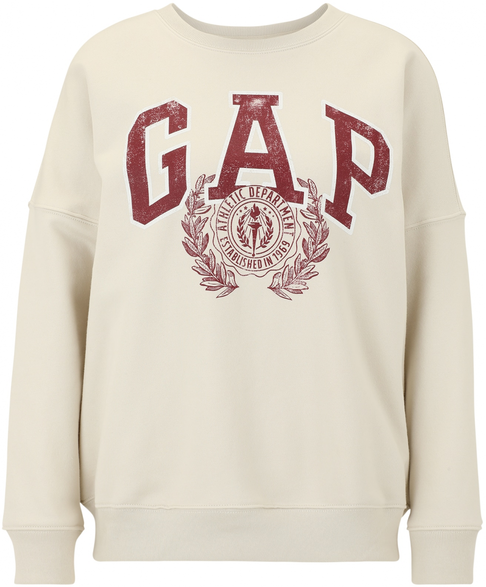 Gap Petite Mikina  bordová / biela