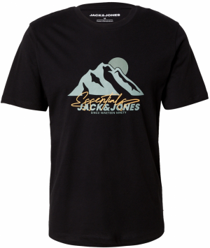 JACK & JONES Tričko 'JJSUN'  žltá / mätová / čierna