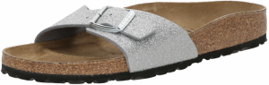BIRKENSTOCK Šľapky 'Madrid'  strieborná