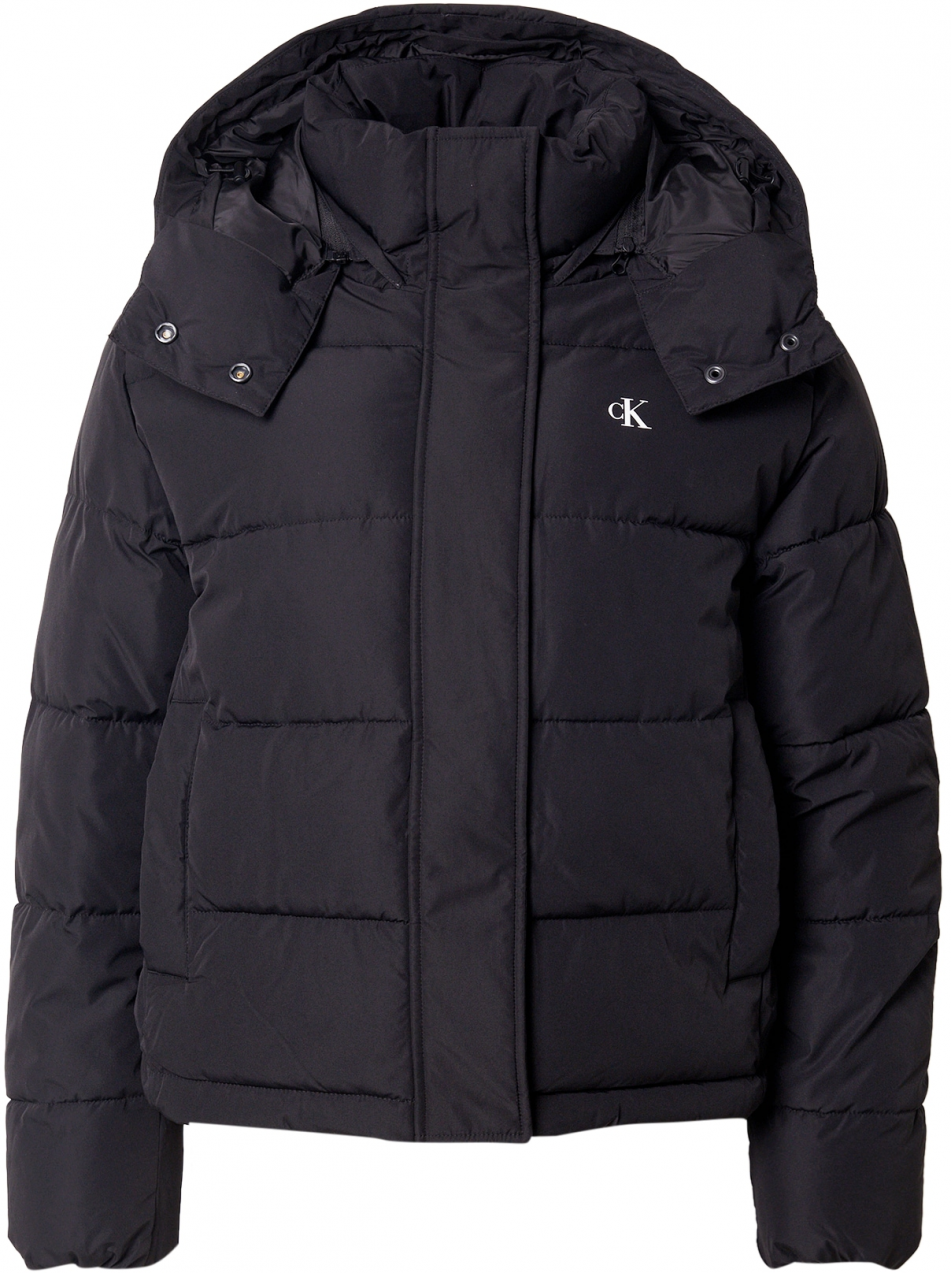 Calvin Klein Jeans Zimná bunda  čierna / biela