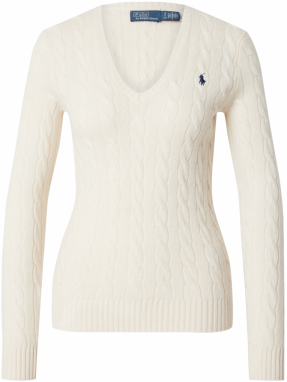 Polo Ralph Lauren Sveter  krémová / námornícka modrá