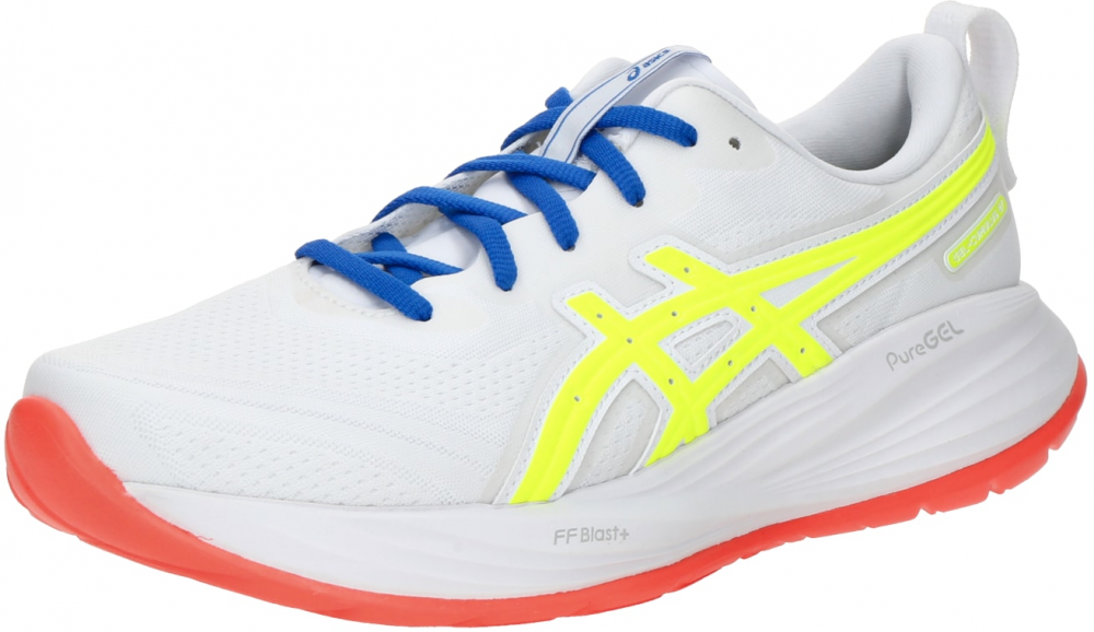 ASICS Bežecká obuv 'GEL-CUMULUS 27 ATC'  modrá / neónovo žltá / perlovo biela