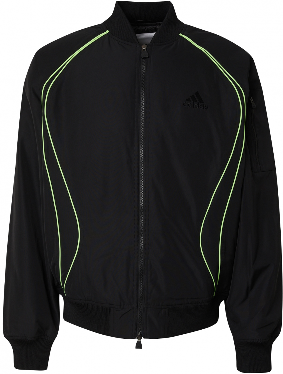 ADIDAS ORIGINALS Prechodná bunda 'TEAMGEIST'  svetlozelená / čierna
