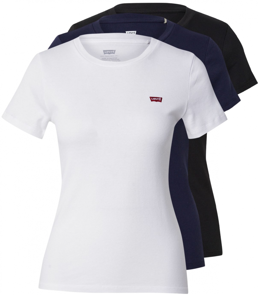 LEVI'S ® Tričko 'ESSENTIAL'  modrá / čierna / biela