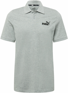 PUMA Funkčné tričko 'Essentials'  sivá melírovaná / čierna