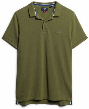 Superdry Tričko 'CLASSIC'  olivová