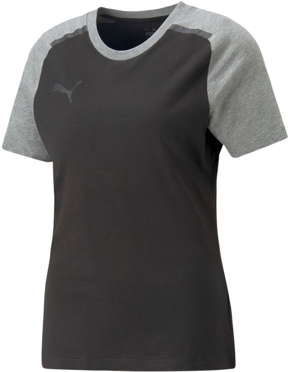PUMA Funkčné tričko 'TeamCUP'  sivá / čierna