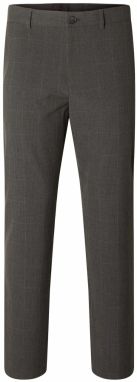 SELECTED Chino nohavice 'SLHRobert'  tmavosivá / biela