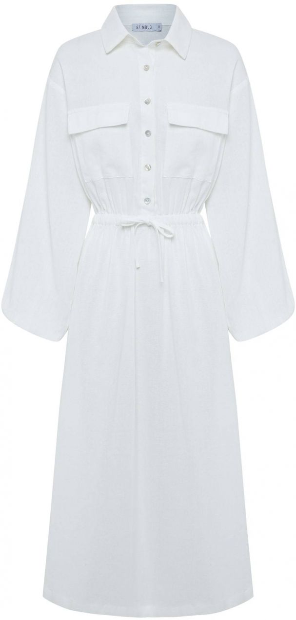 St MRLO Šaty 'REISE MIDI DRESS'  biela